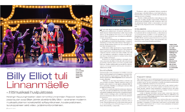 Helsingin KAupunginteatteri Billy Elliot -musikaali